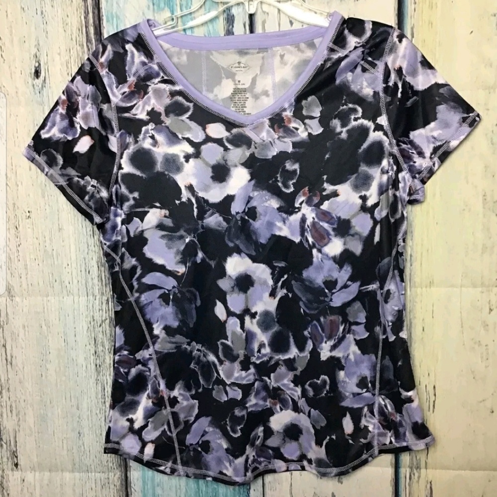 St. John's Bay Purple Active Quick Dri Top (B)